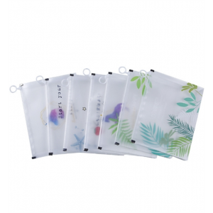 加厚透明文件袋拉环办公用品资料档案袋中小学生笔袋a4便携收纳袋