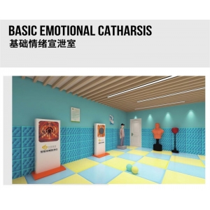 中育普德  心理功能室建设-基础情绪宣泄室 通过呐喊击打等方式宣泄情绪