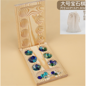 非洲宝石棋可折叠木制男女孩空间思维儿童益智玩具桌面游戏棋跨境