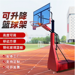 学校操场室外训练可升降篮球架户外成人儿童球框可移动式标准篮架