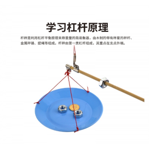 杠杆平衡 科学小实验小杆秤科技手工小制作小学生物理材料