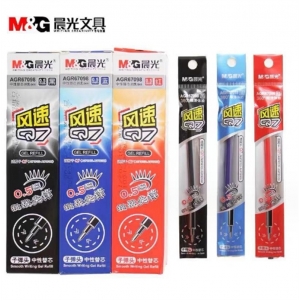 晨光文具Q7专用中性笔芯AGR67098红蓝黑色水笔芯替芯