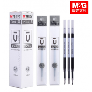 晨光文具优品2004按动子弹头0.5mm 中性笔水笔芯AGR67T34中性替芯