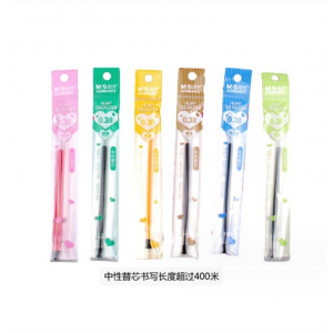 彩色全针管0.38mm中性笔芯AGR64072 12色水笔替芯 签字笔芯