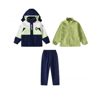 秋冬三合一可拆卸防风三件套小学生校服冲锋衣幼儿园园服班服儿童