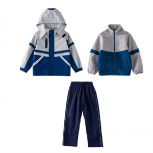 幼儿园园服小学生秋冬可拆卸冲锋衣校服儿童三合一班服防风三件套
