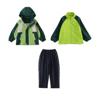 三合一班服防风三件套幼儿园园服小学生秋冬可拆卸冲锋衣校服儿童