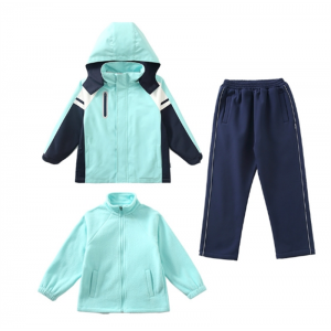 冲锋衣三件套 校服小学生班服幼儿园园服秋冬套装儿童户外长袖校服冲锋衣三件套