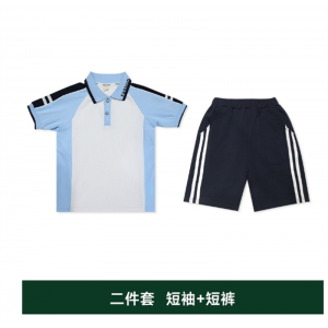 男童两件套 小学生运动套装校服夏季男女童时尚短袖儿童毕业照套装幼儿园班服
