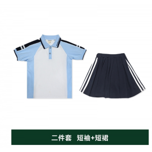 女童两件套 校服夏季男女童时尚短袖儿童毕业照套装幼儿园班服小学生运动套装