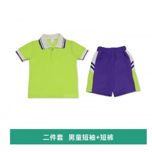 男童两件套 小学生运动套装校服夏季男女童时尚短袖儿童毕业照套装幼儿园班服