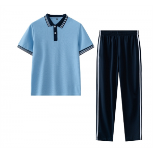 短袖套装 新款中小学生校服长袖套装高中初中生春秋季班服休闲运动服三件套