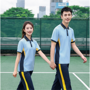 中学生校服套装运动服小学初中高中生长短袖学院风班服三件套定制