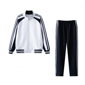 春秋款中学生初中校服长袖运动套装高中生演出团体班服小学两件套