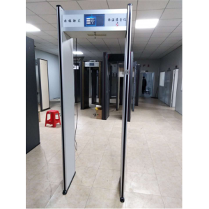 华盾HY-100S门式体温初筛仪，配备10寸液晶显示屏，可以显示预警温度，探测到的实时体温