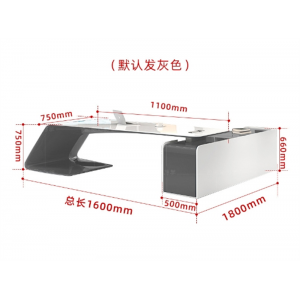 广东办公家具老板桌简约现代办公桌椅组合烤漆总裁桌创意大班台