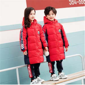 冬季新款儿童棉服定制中小学生校服幼儿园园服中长款保暖棉衣