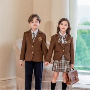 小学生英伦风校服2023秋冬西服四件套幼儿园园服中大童团体班服装