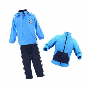 男女童三合一加厚冲锋衣外套幼儿园园服中小学生校服团体班服