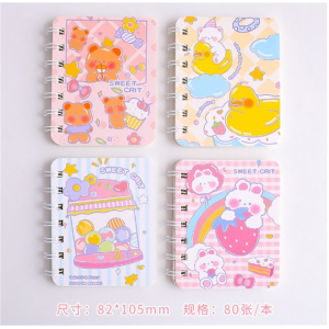 创意卡通线圈本可爱便携笔记本小本子随身迷你记事本文具批发