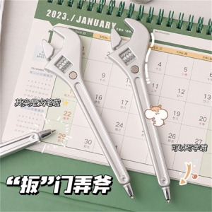 磁铁创意中小学生中性笔搞怪扳手签字笔大容量刷题笔拔帽笔批发