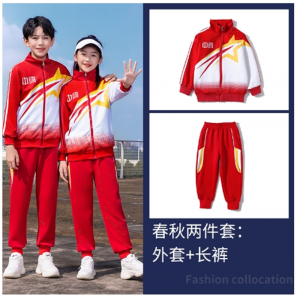 开学季中小学生校服团体六一表演服幼儿园园服中大童运动套装