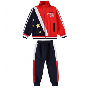 小学生英伦风校服秋季新款拉链衫运动套装幼儿园园服团体班服