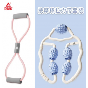 匹克 按摩棒拉力带套装 立体按摩浮点，，四个独立滚轮一滚一压