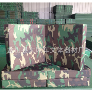 两折迷彩海绵垫 体操体育器械垫动作训练用辅助海绵垫子