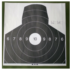 射击靶纸训练人形立牌靶纸军训彩印射击打靶纸迷彩胸靶纸胸环靶纸