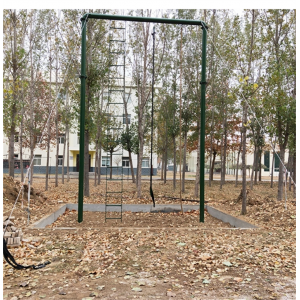 攀爬架室外体能训练 训练场爬绳杆爬梯三组合器材部队标准攀爬架