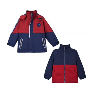 上衣加内胆 小学生校服初中儿童冲锋衣保暖秋冬装幼儿园园服班服批发澜洋贝贝