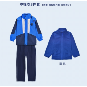 秋冬季保暖套装幼儿园园服班服初中小学生冲锋衣校服批发澜洋贝贝