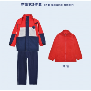 三件套防风秋冬装初中生高中冲锋衣校服神器小学生班服潮代发澜洋