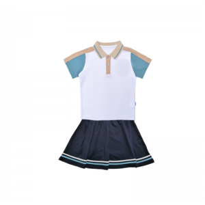 短裙套装 套装夏装短袖短裙中学班服园服潮代发澜洋贝贝小学生初中高中校服