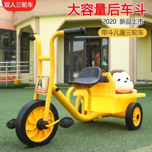 幼儿园宝宝户外玩具车幼教专用儿童三轮脚踏车高碳钢车身
