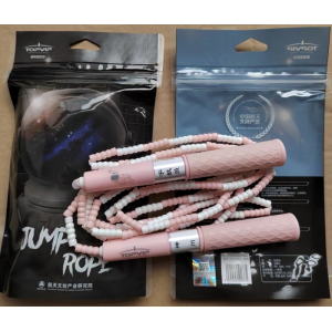 硅胶珠节跳绳 考试用具体能训练学生学校体育训练品户外运动健身器材比赛