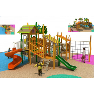 幼儿园户外游乐设施儿童组合滑梯木制玩具系列 XP20-037B