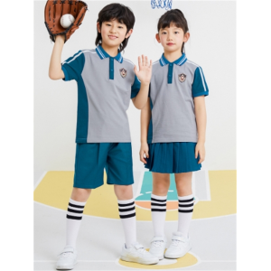 幼儿园园服夏装儿童polo衫运动会团体班服两件套夏季中小学生校服