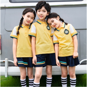 小学生校服套装幼儿园园服班服定制短袖T恤夏装儿童运动套装