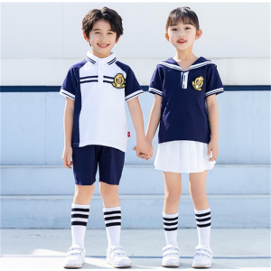 夏季幼儿园园服小学生校服套装英伦风儿童班服潮夏装短袖T恤
