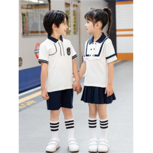 小学生校服套装英伦风夏季儿童班服夏装短袖T恤幼儿园教师园服