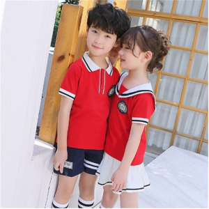 幼儿园园服夏装儿童校服夏季毕业照小学生班服男童女童运动套装
