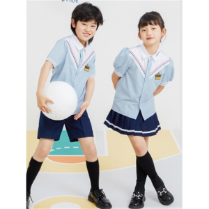 小学生班服夏季套装 英伦风幼儿园毕业照服装 幼儿园园服夏装