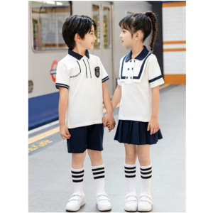 小学生校服套装英伦风夏季儿童班服夏装短袖T恤幼儿园教师园服