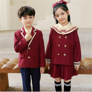 小学生校服套装幼儿园园服春秋季英伦学院风西装表演制服儿童班服