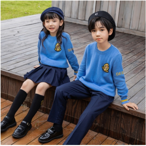 幼儿园园服春秋装儿童校服学院英伦风毛衣套装中小学生班服两件套
