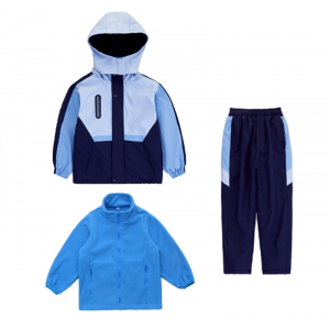 小学生校服套装秋冬款三合一冲锋衣儿童班服运动三件套幼儿园园服