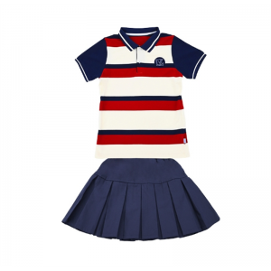 T恤短裙套装 幼儿园园服厂家定制小学生夏季运动套装儿童班服短袖夏装加工定制