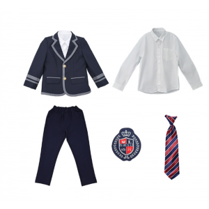 男款五件套 加工定制校服小学生英伦风班服套装幼儿园园服儿童西装